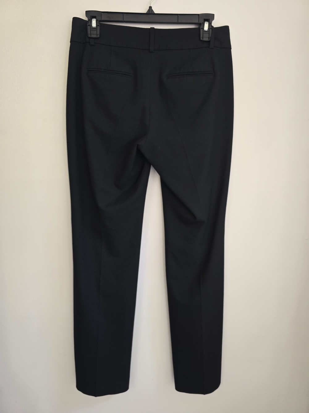 Ann Taylor Black Straight-Leg Dress Trousers 2 Petite Midrise - Picture 4 of 11
